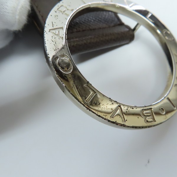 実際に弊社で買取させて頂いたBVLGARI/ブルガリ BBラウンドバックル レザーベルトの画像 4枚目