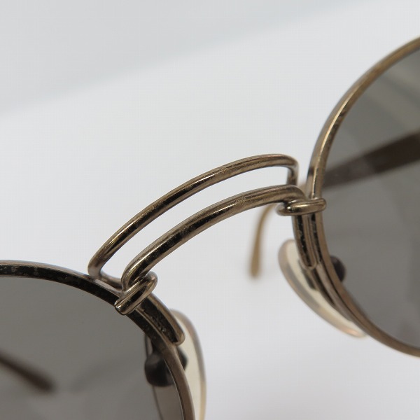 実際に弊社で買取させて頂いたJean Paul GAULTIER/ジャンポールゴルチエ ヴィンテージ オーバルフレーム サングラス/アイウェア ゴールド 56-6203の画像 6枚目