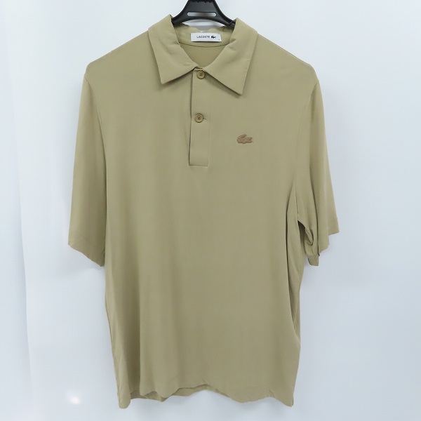 実際に弊社で買取させて頂いたLACOSTE/ラコステ レーヨン 半袖ポロシャツ M