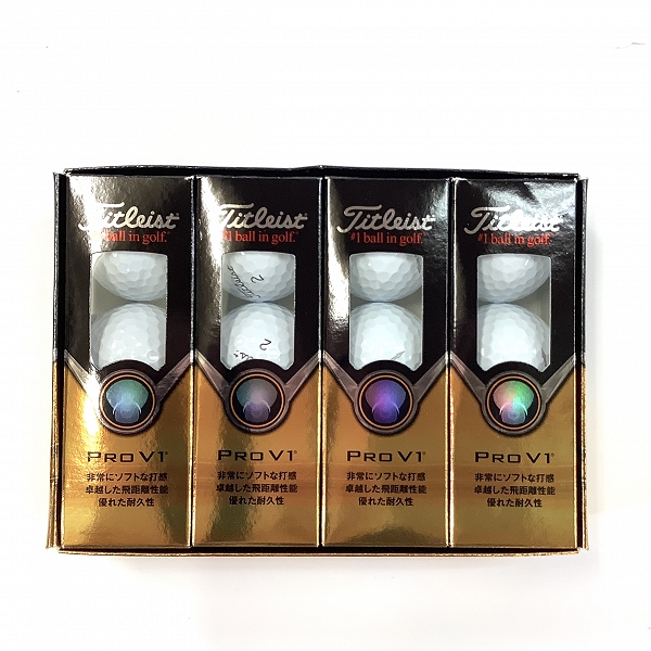 実際に弊社で買取させて頂いた【未使用】Titleist/タイトリスト PRO V1 ホワイト ゴルフボール 1ダース