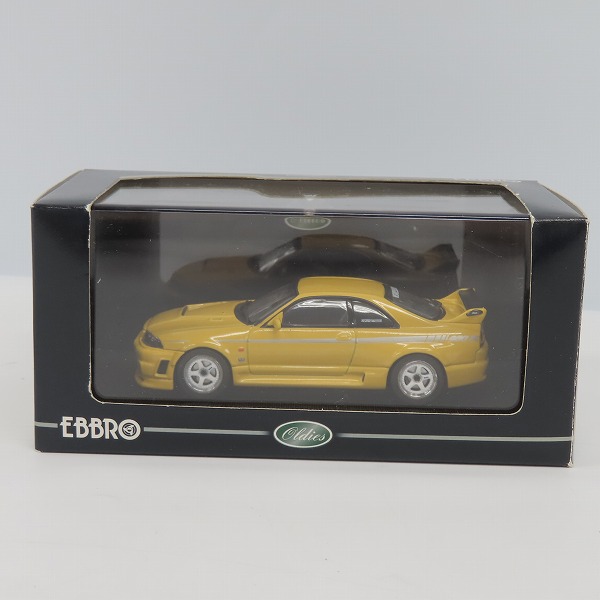実際に弊社で買取させて頂いたEBBRO/エブロ 1/43 ニッサン スカイライン GT-R R33 ニスモ 400R 1996 イエロー/709の画像 8枚目