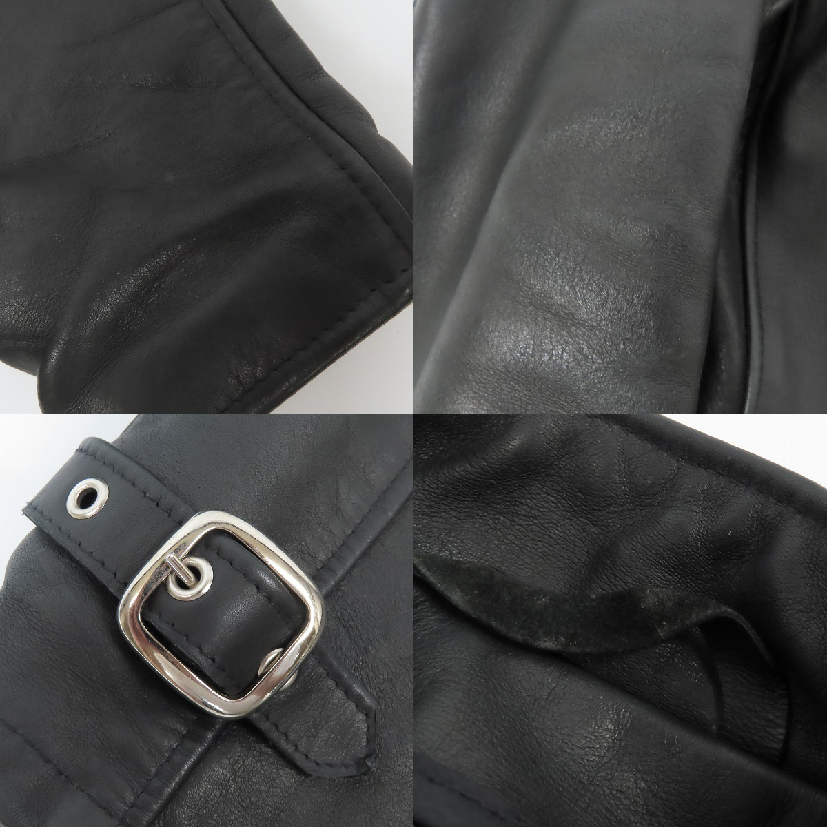 実際に弊社で買取させて頂いたSchott/ショット ボアライナー付き オイルドカウハイドレザー シングルライダースジャケット 141 Size：32の画像 7枚目