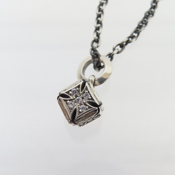 実際に弊社で買取させて頂いたDEAL DESIGN/ディールデザイン リム－ブアイアンキューブw/stone ネックレス チェーン付