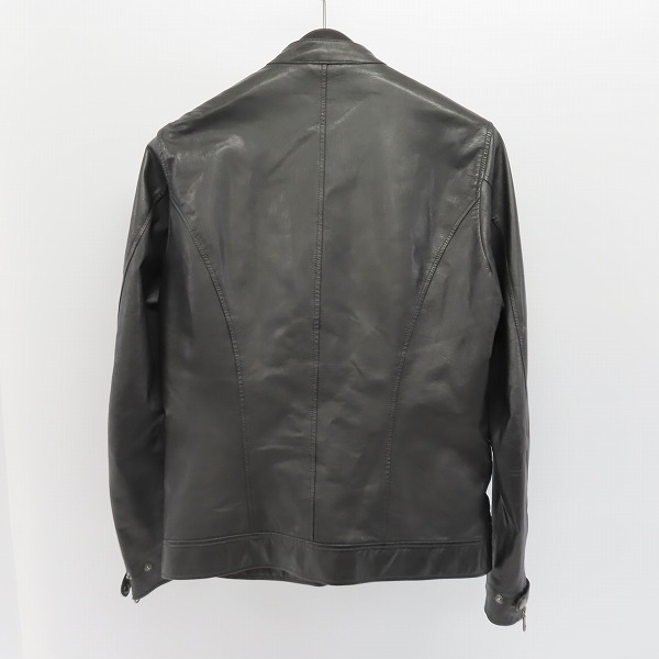 実際に弊社で買取させて頂いたPS Paul Smith/ポールスミス ラム レザー ライダースジャケット/Lの画像 1枚目