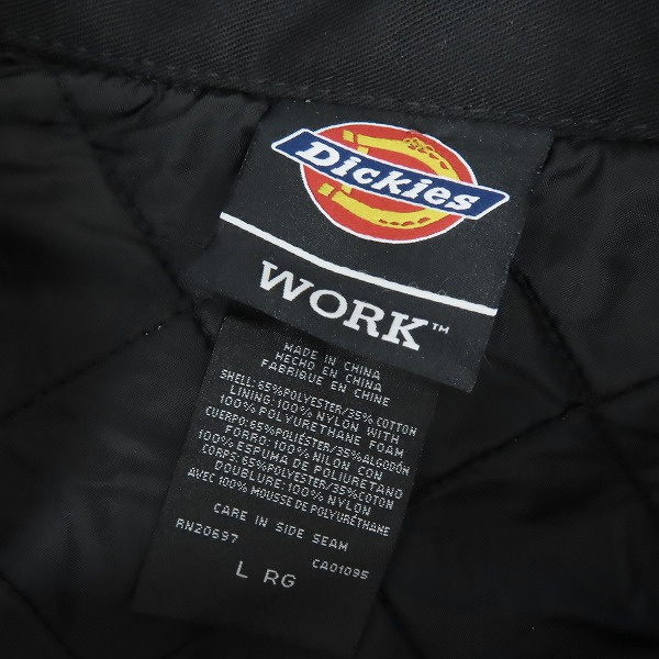 実際に弊社で買取させて頂いた【未使用】Dickies/ディッキーズ LINED EISENHOWER JACKET/ジャケット ブラック TJ15BK/Lの画像 2枚目