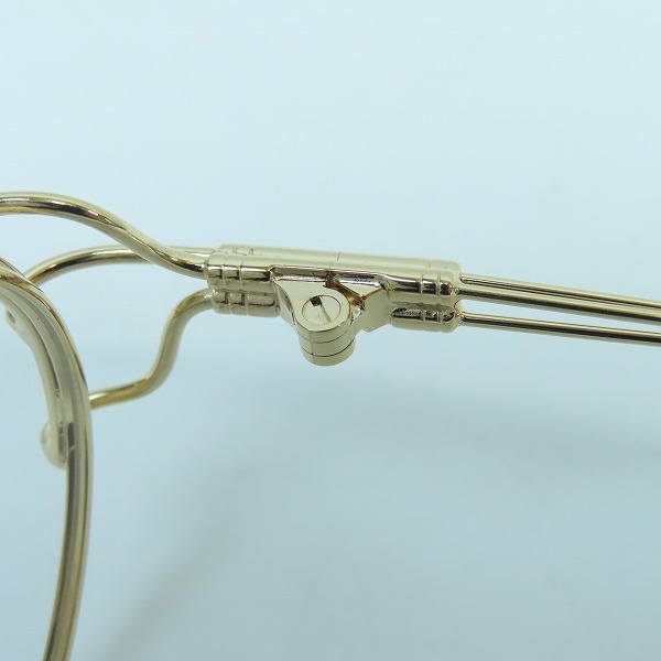 実際に弊社で買取させて頂いたJean Paul GAULTIER/ジャンポールゴルチェ ヴィンテージ メガネフレーム ゴールド 55-6104の画像 4枚目