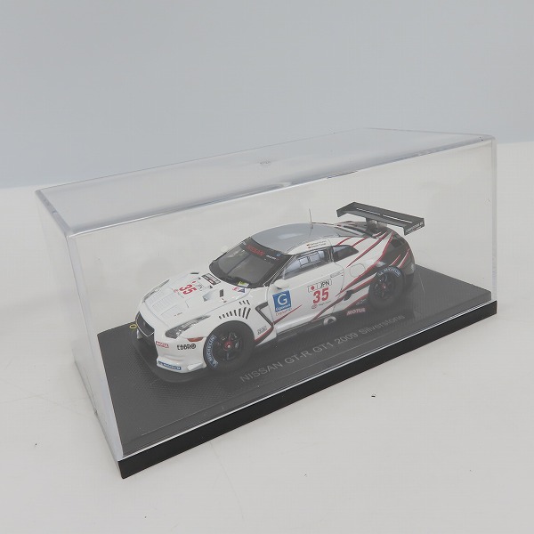 実際に弊社で買取させて頂いたEBBRO/エブロ 1/43 ニッサン GT-R GT1 2009 Silverstone/ホワイト/44305