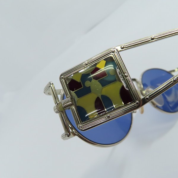 実際に弊社で買取させて頂いたJean Paul GAULTIER/ジャンポールゴルチエ ヴィンテージ スクエアプレートデザイン サングラス/アイウェア 56-4672の画像 7枚目
