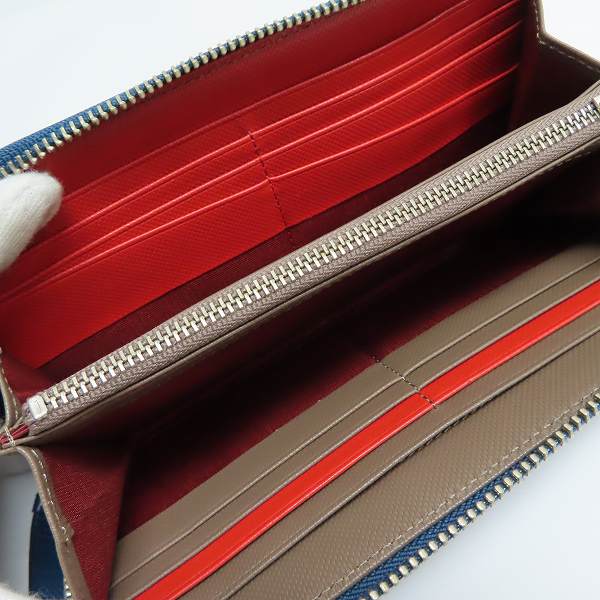 実際に弊社で買取させて頂いたPaul Smith/ポールスミス L字ファスナー ウォレット/長財布 ブルーの画像 4枚目