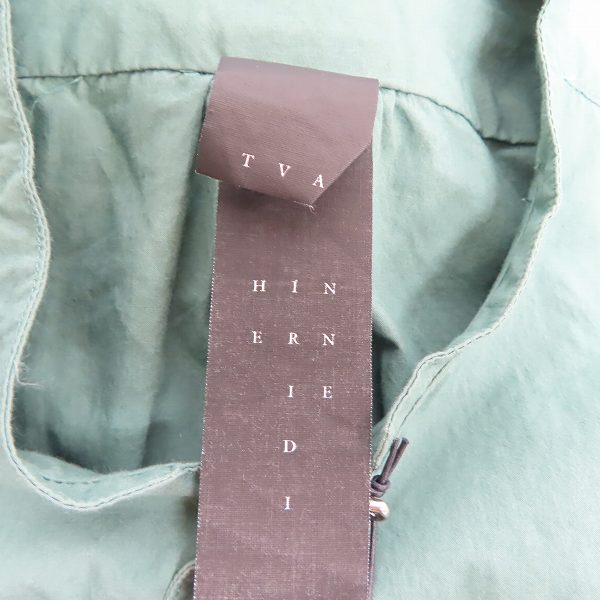 実際に弊社で買取させて頂いたThe Viridi-anne/ザ ヴィリジアン 21SS裾ポケットノーカラー長袖シャツ VI-3332-02/1の画像 2枚目