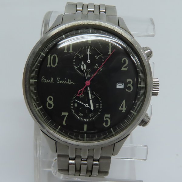 実際に弊社で買取させて頂いたPaul Smith/ポールスミス クロノグラフ クオーツ腕時計 0511-S060575【動作未確認】