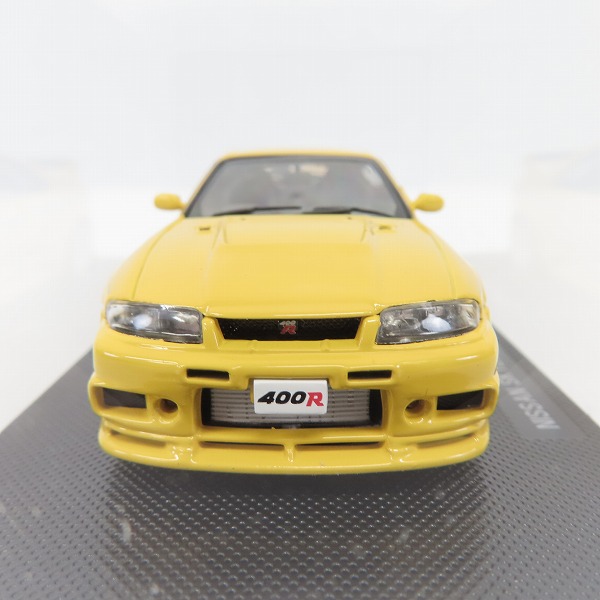 実際に弊社で買取させて頂いたEBBRO/エブロ 1/43 ニッサン スカイライン GT-R R33 ニスモ 400R 1996 イエロー/709の画像 4枚目
