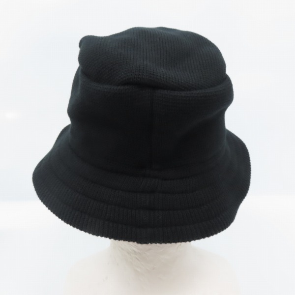 実際に弊社で買取させて頂いた【未使用】CA4LA/カシラ WASHED KBH CT/ウォッシャブル ニット バケットハット ブラック DOU01598の画像 3枚目
