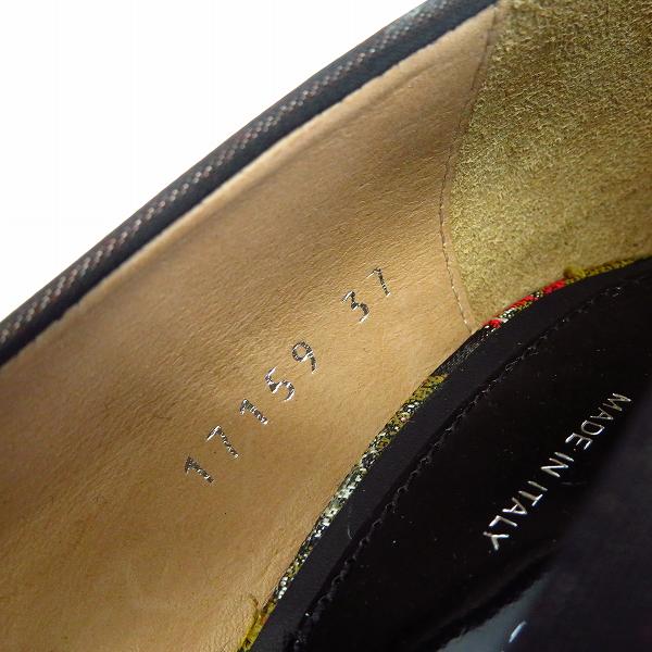 実際に弊社で買取させて頂いたDRIES VAN NOTEN/ドリスヴァンノッテン パンプス 花柄 刺繍 WS21/159/QU487/37の画像 5枚目