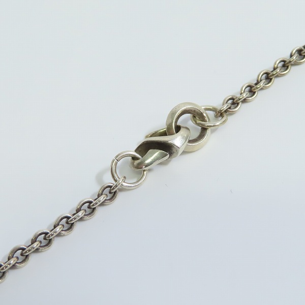 実際に弊社で買取させて頂いたLEATHERS AND TREASURES/レザーズアンドトレジャーズ スクロールハートストーン ネックレスの画像 4枚目