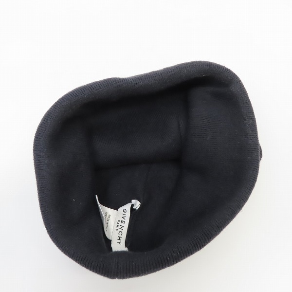 実際に弊社で買取させて頂いたGIVENCHY/ジバンシイ カシミヤ混 ロゴ ニット帽/ビーニー の画像 5枚目