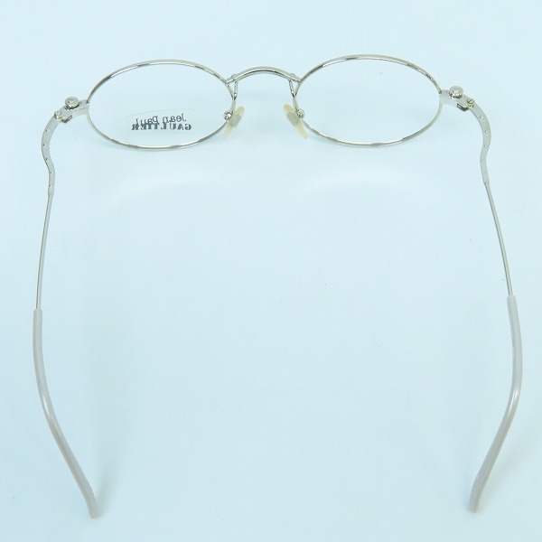実際に弊社で買取させて頂いたJean Paul GAULTIER/ジャンポールゴルチェ ヴィンテージ メガネフレーム シルバー 55-6105の画像 3枚目