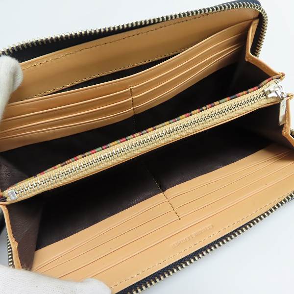 実際に弊社で買取させて頂いたPaul Smith/ポールスミス ブライドルレザー ラウンドファスナー ウォレット/長財布の画像 4枚目