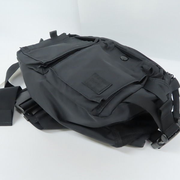 実際に弊社で買取させて頂いたHEAD PORTER/ヘッドポーター BLACK BEAUTY NEW WAIST BAG BLACK ウエストバッグの画像 2枚目