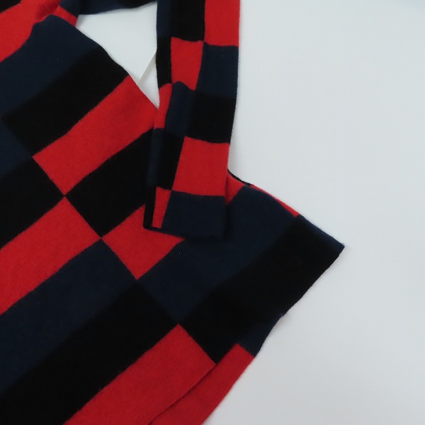 実際に弊社で買取させて頂いたDIESEL BLACK GOLD/ディーゼル ブラックゴールド モックネックチェックニット/size：Lの画像 6枚目