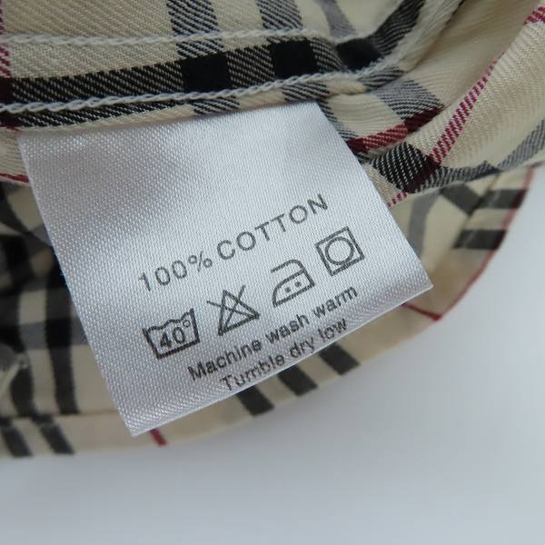 実際に弊社で買取させて頂いたBURBERRY LONDON/バーバリーロンドン チェック柄 長袖シャツ/Mの画像 3枚目