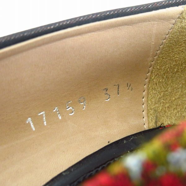 実際に弊社で買取させて頂いたDRIES VAN NOTEN/ドリスヴァンノッテン パンプス 花柄 刺繍 WS21/159/QU487/37.5の画像 5枚目