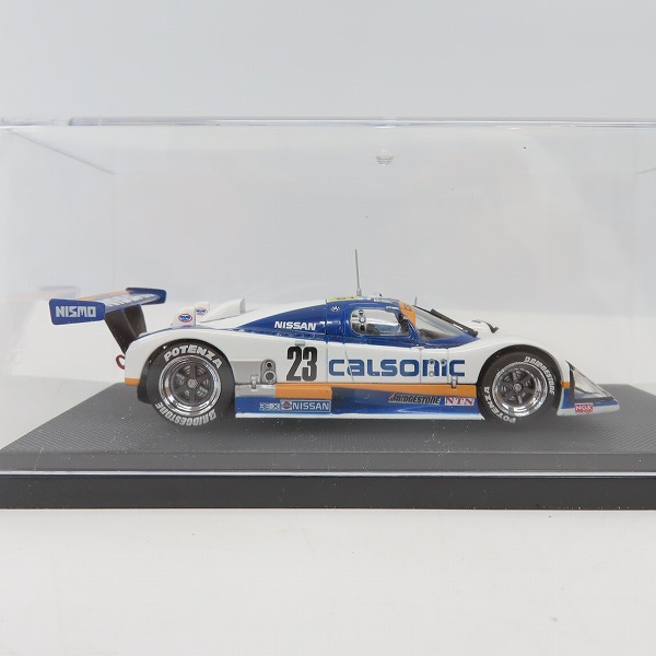 実際に弊社で買取させて頂いたEBBRO/エブロ  1/43 CALSONIC NISSAN/カルソニック 日産 R88C Le Man's 198 680 ＃23 ミニカーの画像 3枚目