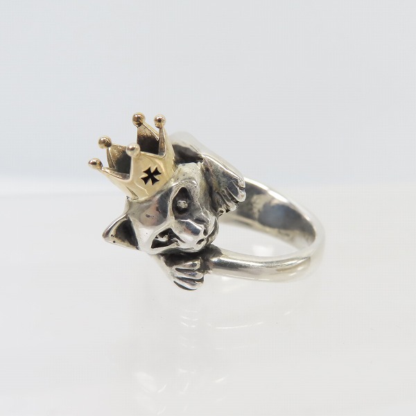 実際に弊社で買取させて頂いたDEAL DESIGN/ディールデザイン キングダムキャット リング 11号