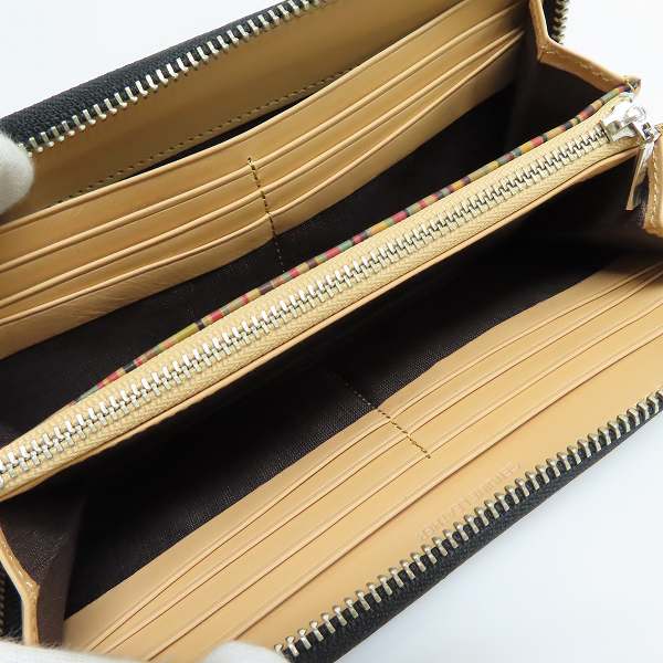 実際に弊社で買取させて頂いたPaul Smith/ポールスミス ブライドルレザー ラウンドファスナー ウォレット/長財布 PSU878の画像 4枚目