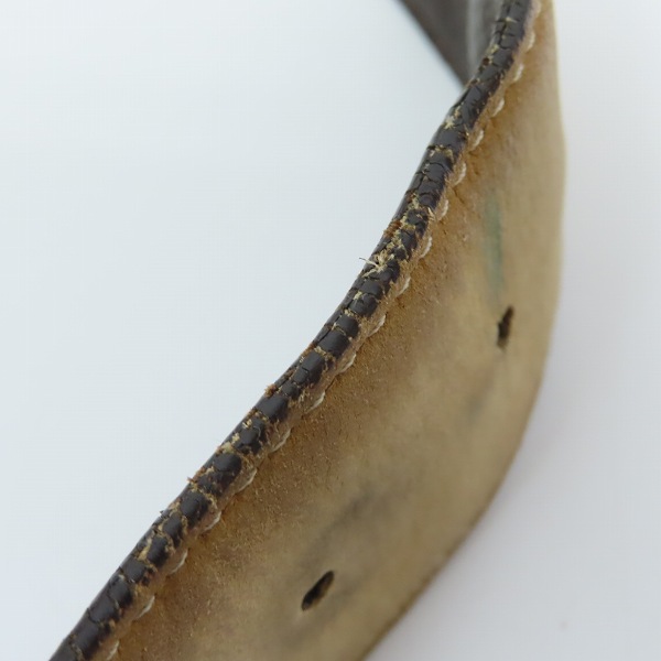 実際に弊社で買取させて頂いたBVLGARI/ブルガリ BBラウンドバックル レザーベルトの画像 7枚目