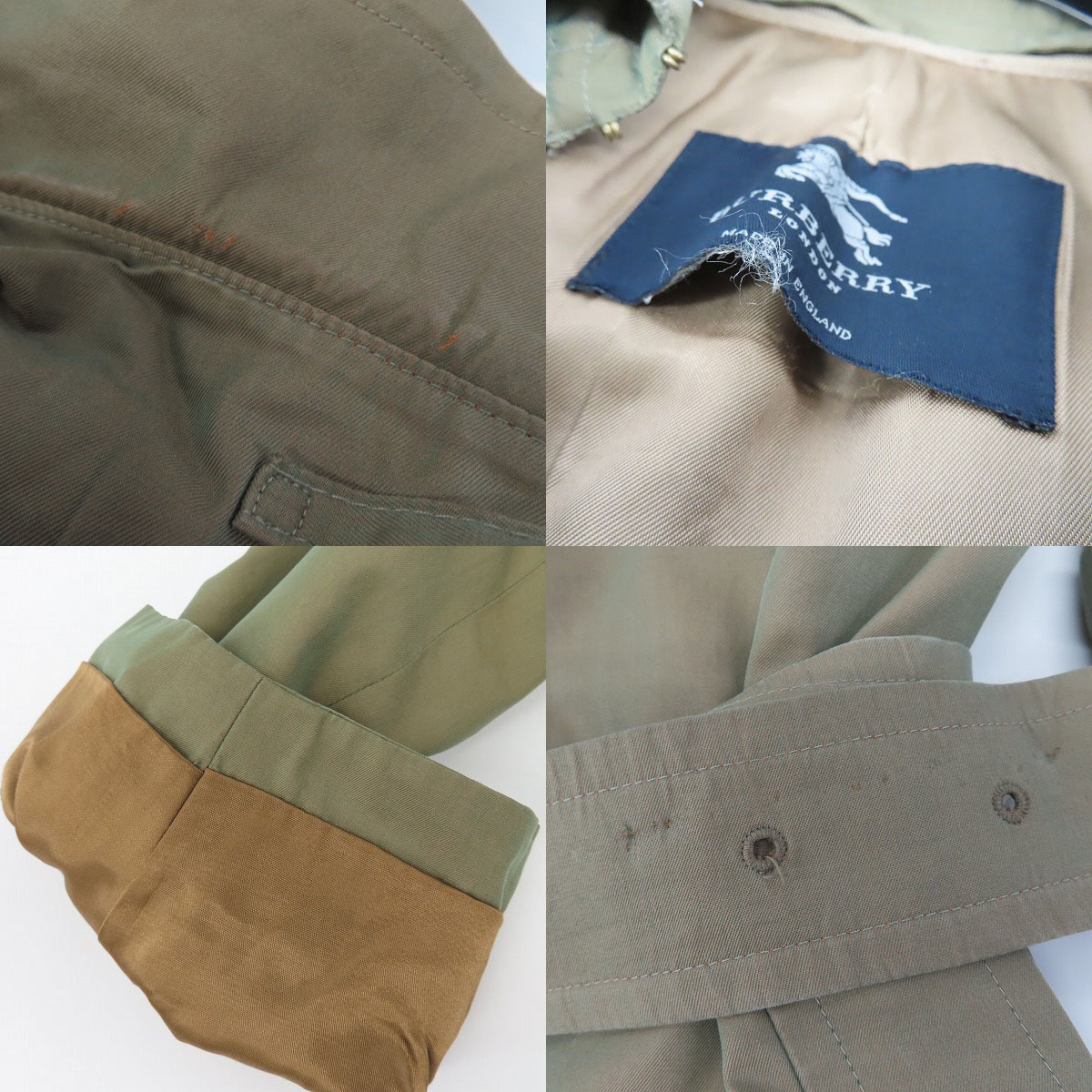 実際に弊社で買取させて頂いたBURBERRY LONDON/バーバリーロンドン ライナー付き トレンチコート/Sの画像 9枚目