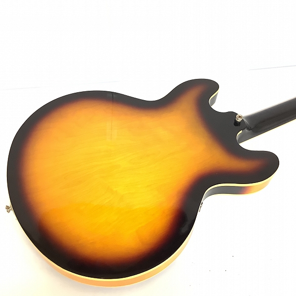 実際に弊社で買取させて頂いた★難あり Epiphone/エピフォン Lefty Casino VS レフティカジノ フルアコ エレキギター ソフトケース付きの画像 7枚目