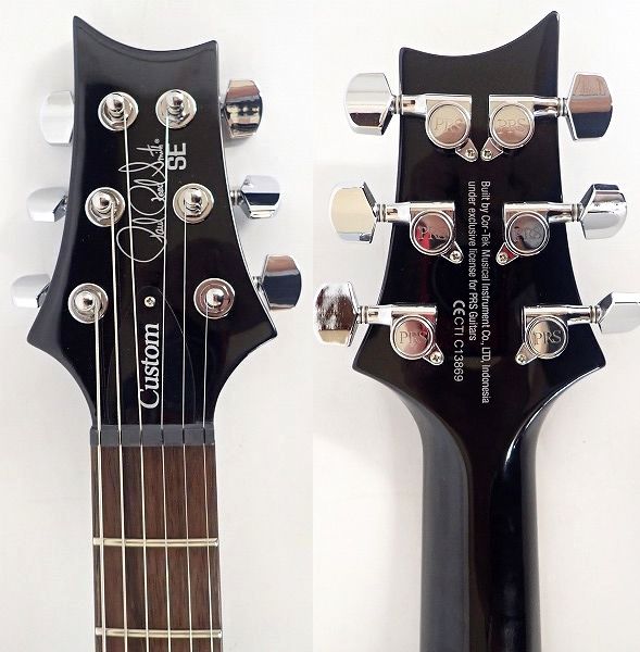 実際に弊社で買取させて頂いた★PRS/Paul Reed Smith/ポールリードスミス SE Custom 24 タップスイッチ搭載 バードインレイ ソフトケース付 の画像 2枚目
