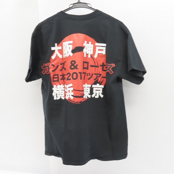 実際に弊社で買取させて頂いたGUNS&ROSES/ガンズ＆ローゼズ 日本2017ツアー バンドTシャツ/Lの画像 1枚目