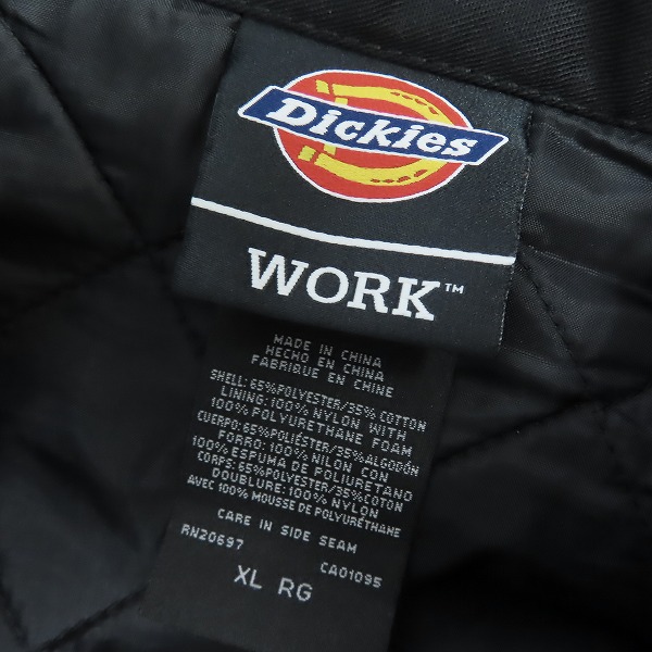 実際に弊社で買取させて頂いた【未使用】Dickies/ディッキーズ LINED EISENHOWER JACKET/ジャケット ブラック TJ15BK/XLの画像 2枚目