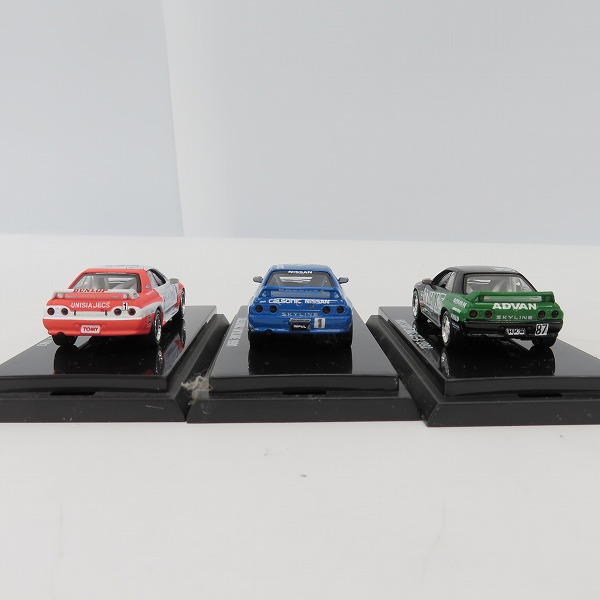 実際に弊社で買取させて頂いたKyosho/京商 1/64 CALSONIC/HKS/UNISIA JECS SKYLINE GT-R 1991/1992/1993 ミニカー 3点セットの画像 2枚目