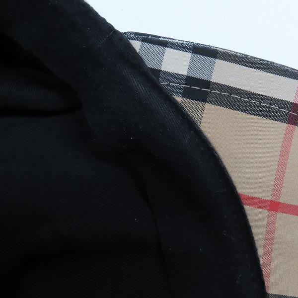 実際に弊社で買取させて頂いたBURBERRY/バーバリー バーバリーチェック柄 XTB立体刺繍 ベースボールキャップ/帽子 8017283の画像 9枚目