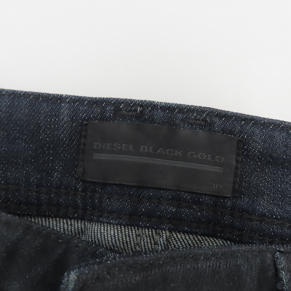 実際に弊社で買取させて頂いたDIESEL BLACK GOLD/ディーゼル ブラックゴールド ボタンフライ ブラックデニムパンツ/30の画像 3枚目