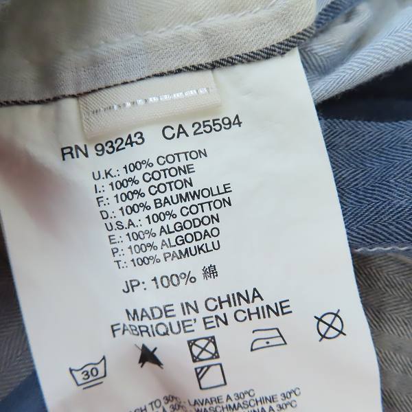 実際に弊社で買取させて頂いたDIESEL BLACK GOLD/ディーゼル ブラックゴールド チェックシャツ/size：Mの画像 3枚目