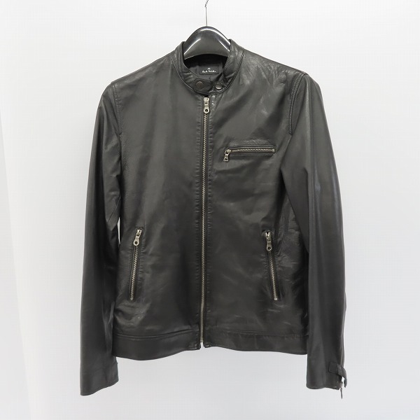実際に弊社で買取させて頂いたPS Paul Smith/ポールスミス ラム レザー ライダースジャケット/L