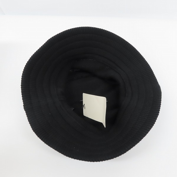 実際に弊社で買取させて頂いた【未使用】CA4LA/カシラ WASHED KBH CT/ウォッシャブル ニット バケットハット ブラック DOU01598の画像 5枚目