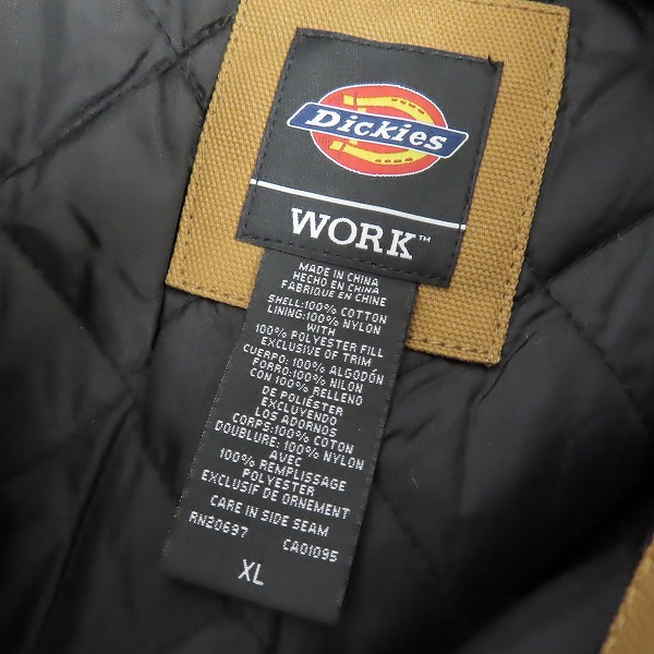 実際に弊社で買取させて頂いた【未使用】Dickies/ディッキーズ Hooded Jacket/フーデッド ジャケット TJ718BD/XLの画像 2枚目