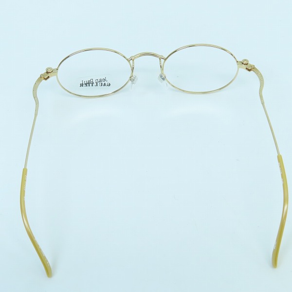 実際に弊社で買取させて頂いたJean Paul GAULTIER/ジャンポールゴルチェ ヴィンテージ メガネフレーム ゴールド 55-6105の画像 3枚目