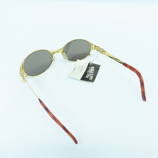 実際に弊社で買取させて頂いた【未使用】Jean Paul GAULTIER/ジャンポールゴルチエ ヴィンテージ オーバルフレーム サングラス/アイウェア ゴールド 56-5106の画像 1枚目