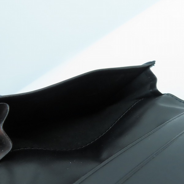 実際に弊社で買取させて頂いたLACOSTE/ラコステ CHANTACO/シャンタコ 牛革レザー L字型押し 名刺入れ/カード入れ NH0122Kの画像 6枚目