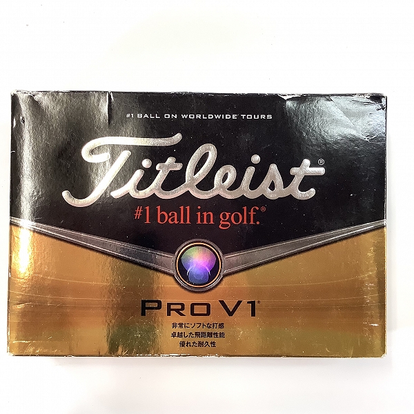 実際に弊社で買取させて頂いた【未使用】Titleist/タイトリスト PRO V1 ホワイト ゴルフボール 1ダースの画像 2枚目