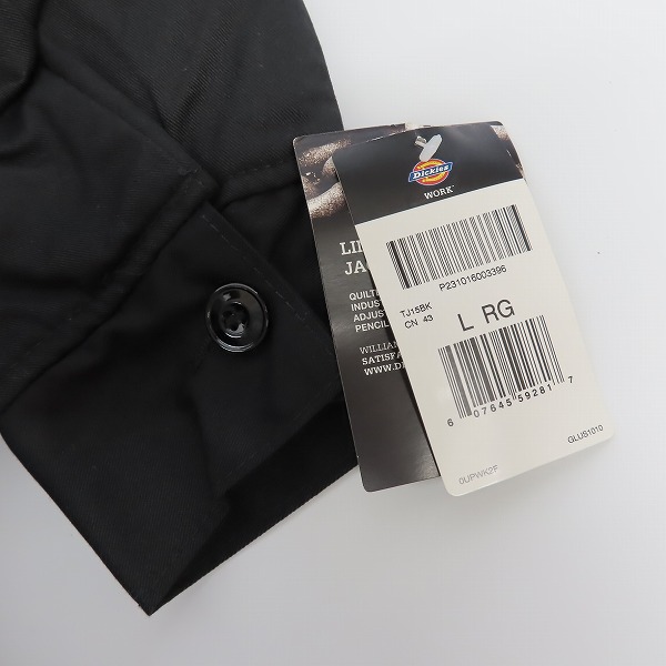 実際に弊社で買取させて頂いた【未使用】Dickies/ディッキーズ LINED EISENHOWER JACKET/ジャケット ブラック TJ15BK/Lの画像 6枚目