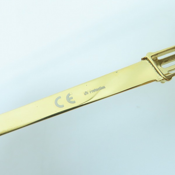 実際に弊社で買取させて頂いた【未使用】Jean Paul GAULTIER/ジャンポールゴルチエ ヴィンテージ オーバルフレーム サングラス/アイウェア ゴールド 56-5106の画像 5枚目