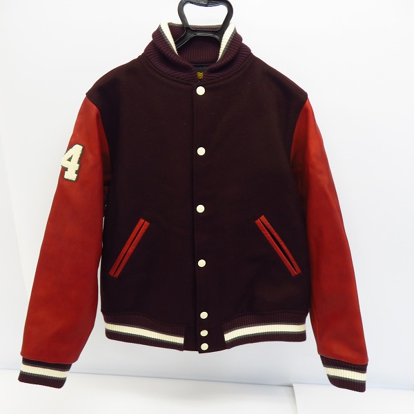 実際に弊社で買取させて頂いたCALEE/キャリー スタジャン レザー 袖切り替え /XLの画像 1枚目