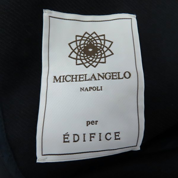 実際に弊社で買取させて頂いたMICHELANGELO /ミケランジェロ per EDIFICE ウールコート/44の画像 2枚目